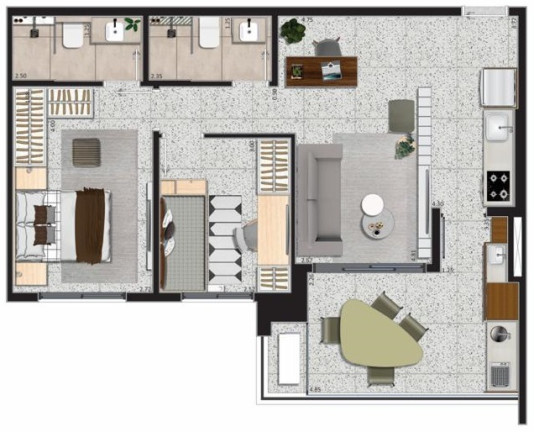 Imagem Apartamento com 2 Quartos à Venda, 69 m² em Campo Belo - São Paulo Imagem Apartamento com 2 Quartos à Venda, 69 m² em Campo Belo - São Paulo