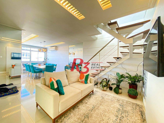 Imagem Cobertura com 3 Quartos à Venda, 278 m² em Aparecida - Santos