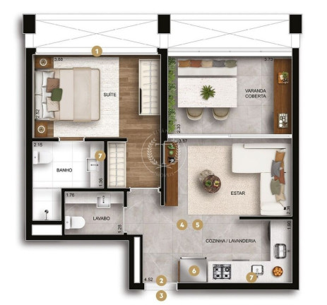 Imagem Apartamento com 1 Quarto à Venda, 57 m² em Ibirapuera - São Paulo Imagem Apartamento com 1 Quarto à Venda, 57 m² em Ibirapuera - São Paulo