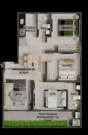 Imagem Apartamento com 2 Quartos à Venda, 47 m² em Bessa - João Pessoa Imagem Apartamento com 2 Quartos à Venda, 47 m² em Bessa - João Pessoa