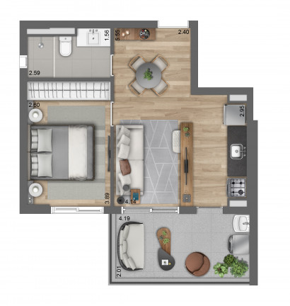 Imagem Apartamento com 1 Quarto à Venda, 37 m² em Pinheiros - São Paulo Imagem Apartamento com 1 Quarto à Venda, 37 m² em Pinheiros - São Paulo