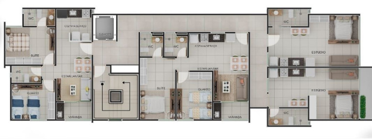 Imagem Apartamento com 2 Quartos à Venda, 51 m² em Bessa - João Pessoa Imagem Apartamento com 2 Quartos à Venda, 51 m² em Bessa - João Pessoa