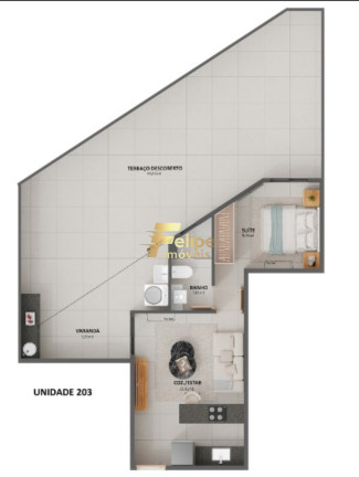 Imagem Imóvel com 1 Quarto à Venda, 39 m² em Jardim Da Penha - Vitória Imagem Imóvel com 1 Quarto à Venda, 39 m² em Jardim Da Penha - Vitória