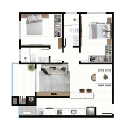Imagem Apartamento com 1 Quarto à Venda, 50 m² em Gravatá - Navegantes Imagem Apartamento com 1 Quarto à Venda, 50 m² em Gravatá - Navegantes