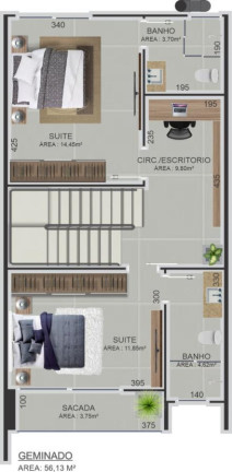 Imagem Casa com 3 Quartos à Venda, 115 m² em Jardim Sofia - Joinville