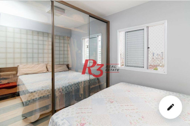 Imagem Apartamento com 3 Quartos para Alugar, 80 m² em Gonzaga - Santos Imagem Apartamento com 3 Quartos para Alugar, 80 m² em Gonzaga - Santos
