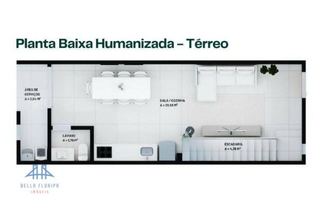 Imagem Sobrado com 2 Quartos à Venda, 74 m² em Areias - São José Imagem Sobrado com 2 Quartos à Venda, 74 m² em Areias - São José