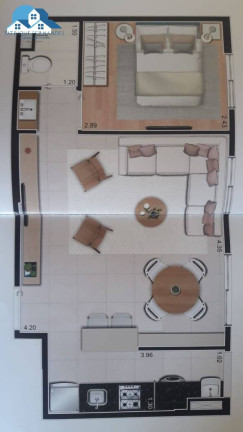 Imagem Apartamento com 2 Quartos à Venda, 45 m² em Vila Re - São Paulo