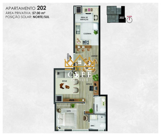 Imagem Imóvel com 2 Quartos à Venda, em Planalto - Gramado Imagem Imóvel com 2 Quartos à Venda, em Planalto - Gramado