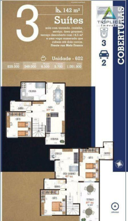 Imagem Cobertura com 3 Quartos à Venda, 138 m² em São Mateus - Juiz De Fora Imagem Cobertura com 3 Quartos à Venda, 138 m² em São Mateus - Juiz De Fora