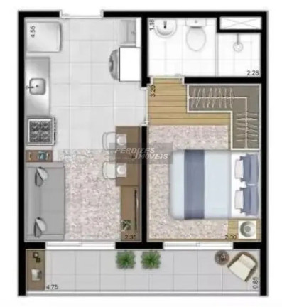 Imagem Apartamento com 1 Quarto à Venda, 30 m² em água Branca - São Paulo