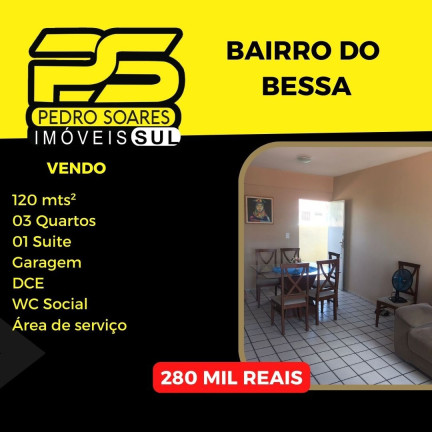 Apartamento com 3 Quartos à Venda, 120 m² em Bessa - João Pessoa