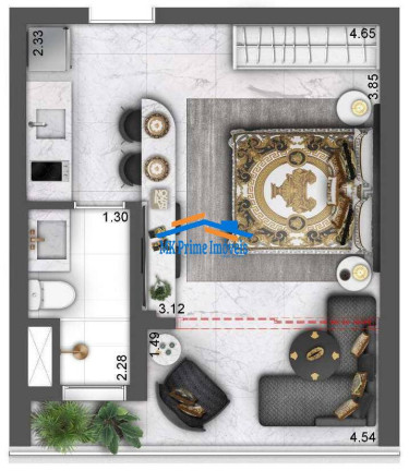 Imagem Studio com 1 Quarto à Venda, 28 m² em Moema - São Paulo