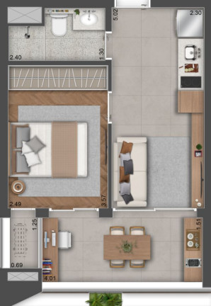 Imagem Studio com 1 Quarto à Venda, 26 m² em Perdizes - São Paulo Imagem Studio com 1 Quarto à Venda, 26 m² em Perdizes - São Paulo
