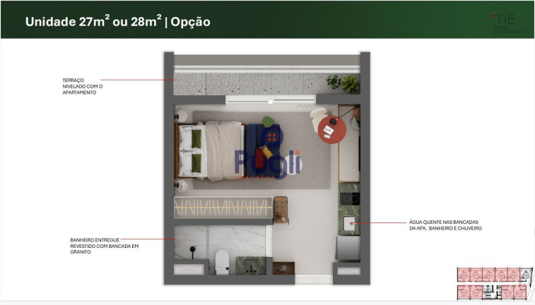 Imagem Apartamento com 1 Quarto à Venda, 27 m² em Consolação - São Paulo