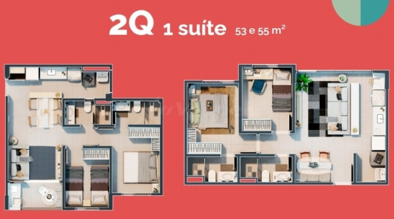 Imagem Apartamento com 2 Quartos à Venda, 54 m² em Vila Rosa - Goiânia Imagem Apartamento com 2 Quartos à Venda, 54 m² em Vila Rosa - Goiânia