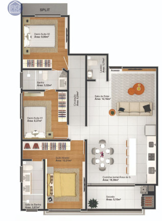 Imagem Apartamento com 3 Quartos à Venda, 89 m² em Vila Operária - Itajaí