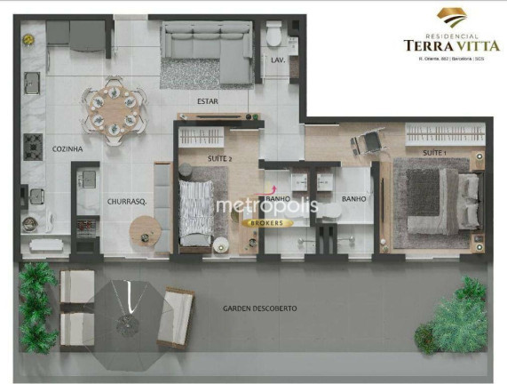 Imagem Apartamento com 2 Quartos à Venda, 107 m² em Barcelona - São Caetano Do Sul