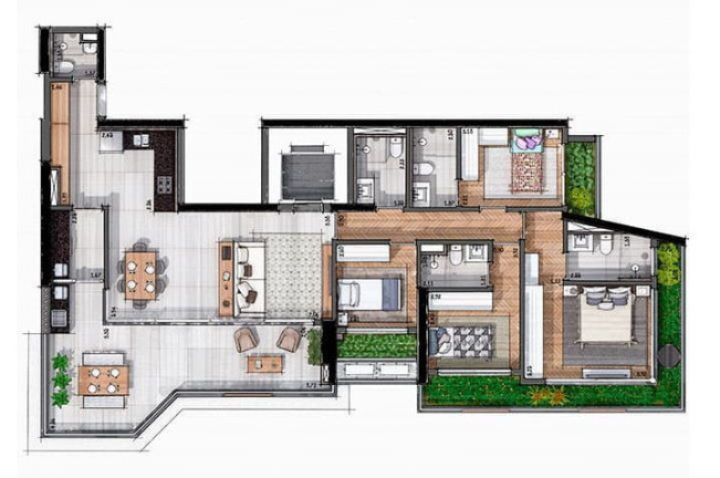 Imagem Apartamento com 4 Quartos à Venda, 197 m² em Brooklin Paulista - São Paulo Imagem Apartamento com 4 Quartos à Venda, 197 m² em Brooklin Paulista - São Paulo