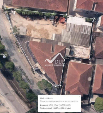 Terreno à Venda, 1.722 m² em Marapé - Santos