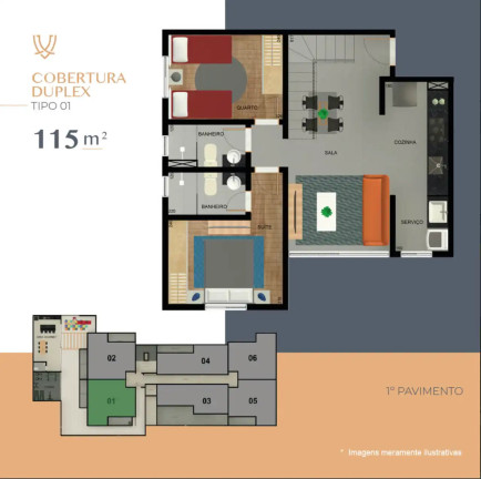 Imagem Cobertura com 2 Quartos à Venda, 69 m² em Castelo - Belo Horizonte Imagem Cobertura com 2 Quartos à Venda, 69 m² em Castelo - Belo Horizonte