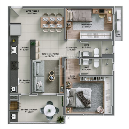 Imagem Apartamento com 3 Quartos à Venda, 85 m² em Vila Operária - Itajaí Imagem Apartamento com 3 Quartos à Venda, 85 m² em Vila Operária - Itajaí