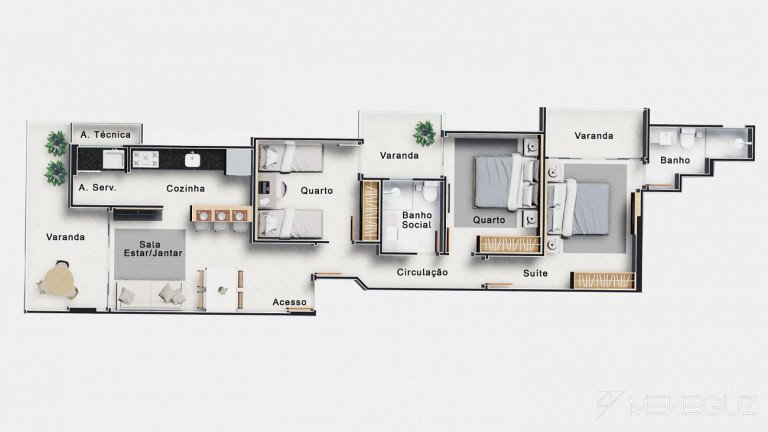 Imagem Apartamento com 2 Quartos à Venda, 68 m² em Centro - Guarapari
