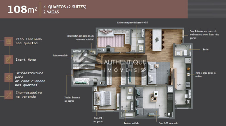 Imagem Apartamento com 3 Quartos à Venda, 108 m² em Chácara Santo Antônio (zona Sul) - São Paulo Imagem Apartamento com 3 Quartos à Venda, 108 m² em Chácara Santo Antônio (zona Sul) - São Paulo