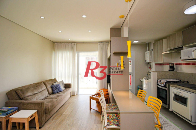 Apartamento com 1 Quarto à Venda, 57 m² em Gonzaga - Santos