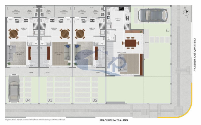 Imagem Sobrado com 3 Quartos à Venda, 121 m² em Morada Das Palmeiras - Torres Imagem Sobrado com 3 Quartos à Venda, 121 m² em Morada Das Palmeiras - Torres