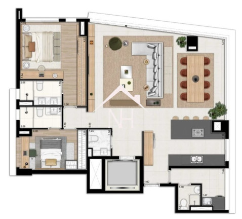 Imagem Apartamento com 3 Quartos à Venda, 142 m² em Itaim Bibi - São Paulo Imagem Apartamento com 3 Quartos à Venda, 142 m² em Itaim Bibi - São Paulo