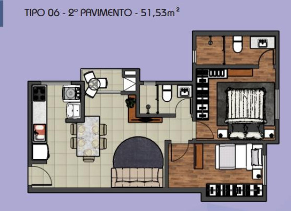 Imagem Apartamento com 2 Quartos à Venda, 44 m² em Centro - São José Dos Pinhais