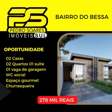 Casa com 2 Quartos à Venda, 50 m² em Valentina - João Pessoa