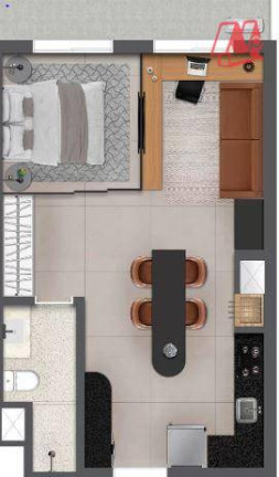Imagem Apartamento com 1 Quarto à Venda, 49 m² em Jardim Botânico - Porto Alegre Imagem Apartamento com 1 Quarto à Venda, 49 m² em Jardim Botânico - Porto Alegre