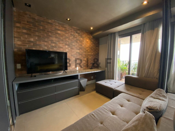 Imagem Apartamento com 1 Quarto para Alugar, 83 m² em Brooklin - São Paulo Imagem Apartamento com 1 Quarto para Alugar, 83 m² em Brooklin - São Paulo