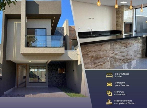 Casa de Condomínio com 3 Quartos à Venda, 126 m² em Jardim Bela Itália - Cambé