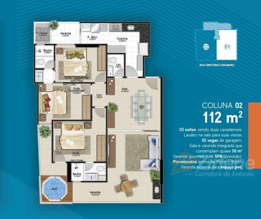 Imagem Apartamento com 3 Quartos à Venda, 114 m² em Muquiçaba - Guarapari Imagem Apartamento com 3 Quartos à Venda, 114 m² em Muquiçaba - Guarapari