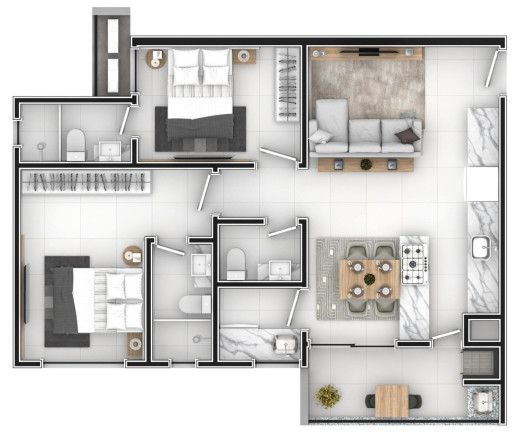 Imagem Apartamento com 2 Quartos à Venda, 73 m² em Dom Bosco - Itajaí Imagem Apartamento com 2 Quartos à Venda, 73 m² em Dom Bosco - Itajaí