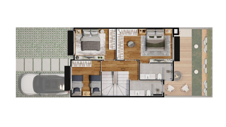 Imagem Casa com 3 Quartos à Venda, 103 m² em Santa Felicidade - Curitiba Imagem Casa com 3 Quartos à Venda, 103 m² em Santa Felicidade - Curitiba
