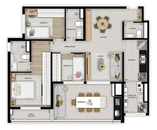 Imagem Apartamento com 3 Quartos à Venda, 114 m² em Vila Ema - São Paulo