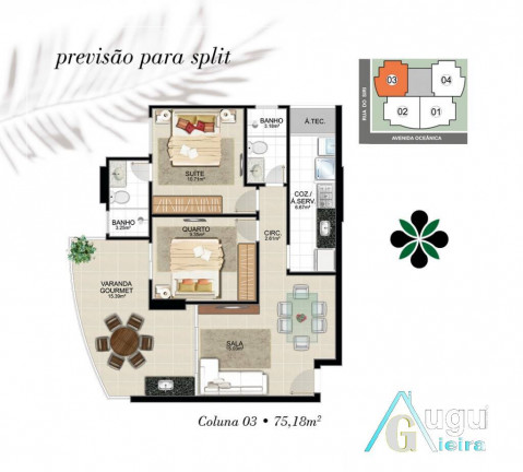 Imagem Apartamento com 2 Quartos à Venda, 75 m² em Praia Do Morro - Guarapari