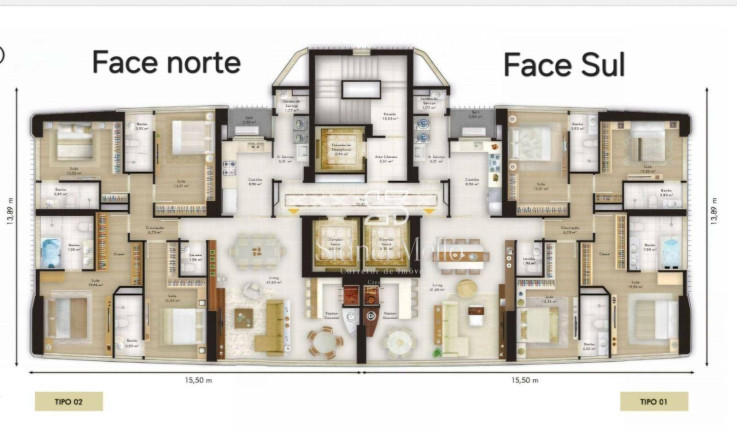 Apartamento com 4 Quartos à Venda, 172 m² em 2 Quadra Sul - Balneário Camboriú