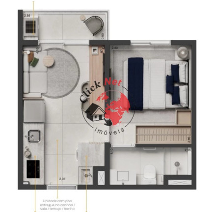 Imagem Apartamento com 1 Quarto à Venda, 25 m² em Sacomã - São Paulo Imagem Apartamento com 1 Quarto à Venda, 25 m² em Sacomã - São Paulo