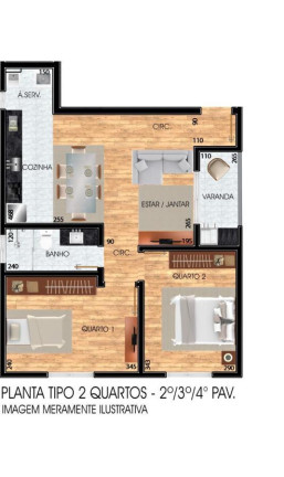 Imagem Apartamento com 2 Quartos à Venda, 54 m² em Maria Antonieta - Pinhais Imagem Apartamento com 2 Quartos à Venda, 54 m² em Maria Antonieta - Pinhais