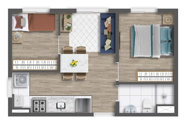Imagem Imóvel com 2 Quartos à Venda, 33 m² em Campos Elíseos - São Paulo Imagem Imóvel com 2 Quartos à Venda, 33 m² em Campos Elíseos - São Paulo