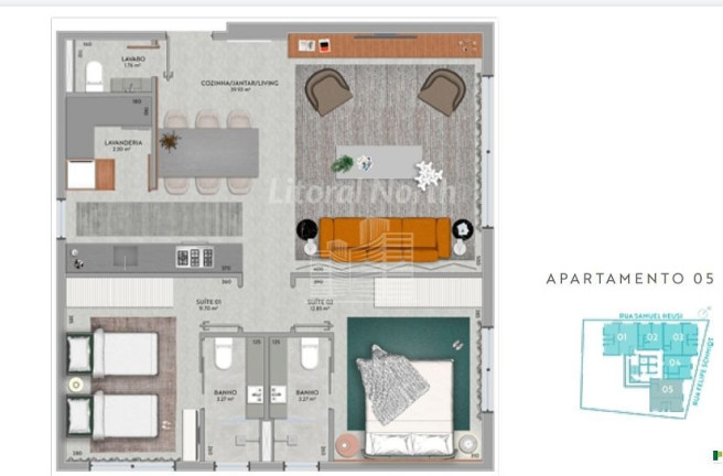 Imagem Apartamento com 3 Quartos à Venda, 140 m² em Centro - Itajaí