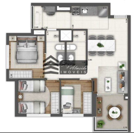 Imagem Apartamento com 1 Quarto à Venda, 31 m² em Pompeia - São Paulo
