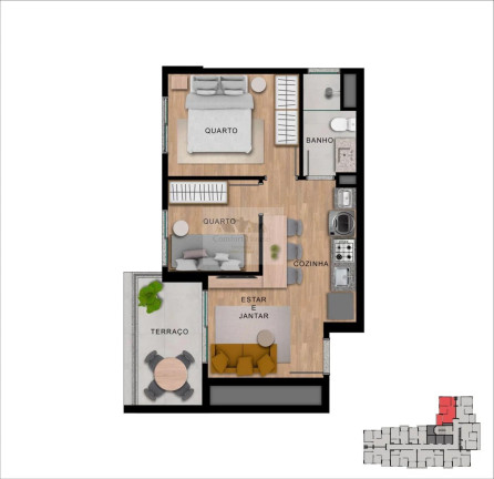 Imagem Apartamento com 1 Quarto à Venda, 26 m² em Vila Paulo Silas - São Paulo Imagem Apartamento com 1 Quarto à Venda, 26 m² em Vila Paulo Silas - São Paulo