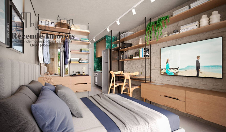Imagem Apartamento com 1 Quarto à Venda, 23 m² em Bessa - João Pessoa