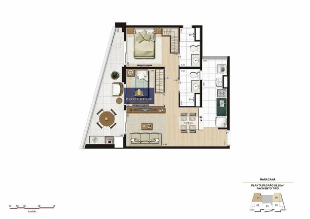 Imagem Apartamento com 2 Quartos à Venda, 68 m² em Vila Ipojuca - São Paulo